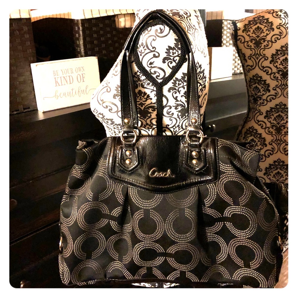 *COACH* Ashley Signature OP Dotted Art Carryall